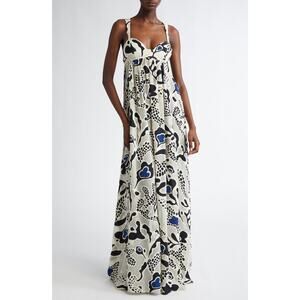 Ulla Johnson Leilani Appliqué Sleeveless Maxi Dress in Porcelain 6